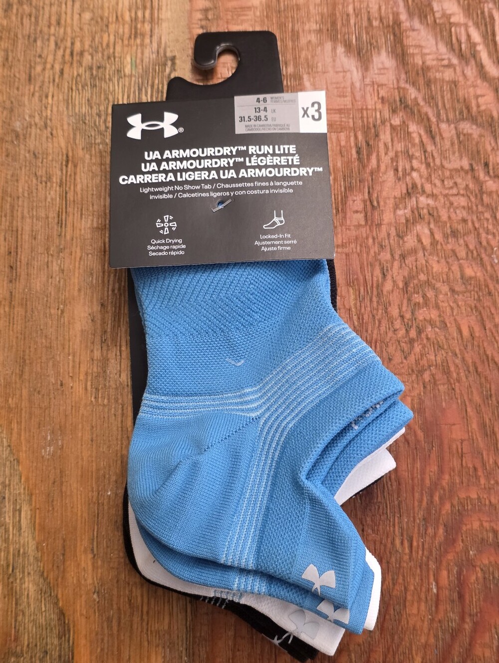 Under Armour Light Blue No-Show Athletic Socks - 3 Pack